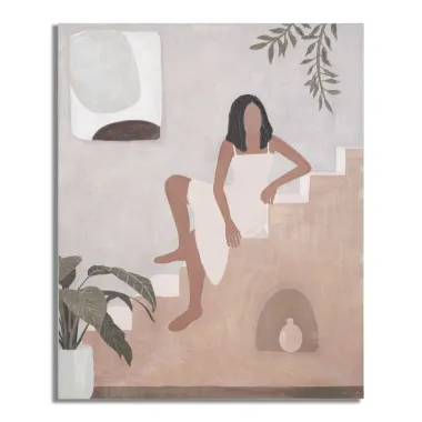 OBRAZ NA PŁÓTNIE LADY -A- 80X3,7X100 cm